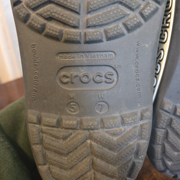 Crocs Crocband Black Unisex Clog-Men's 5 Women's 7 - Picture 15 of 16